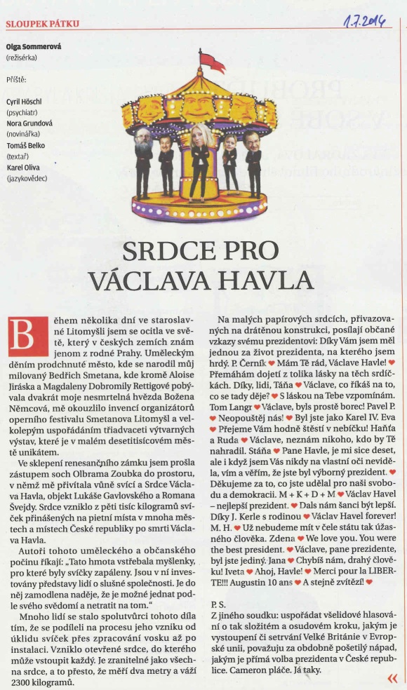 Srdce pro vaclava Havla
